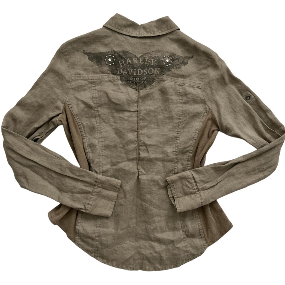 Genuine Harley-Davidson 1/4 Button-Up Shirt Women’s Large